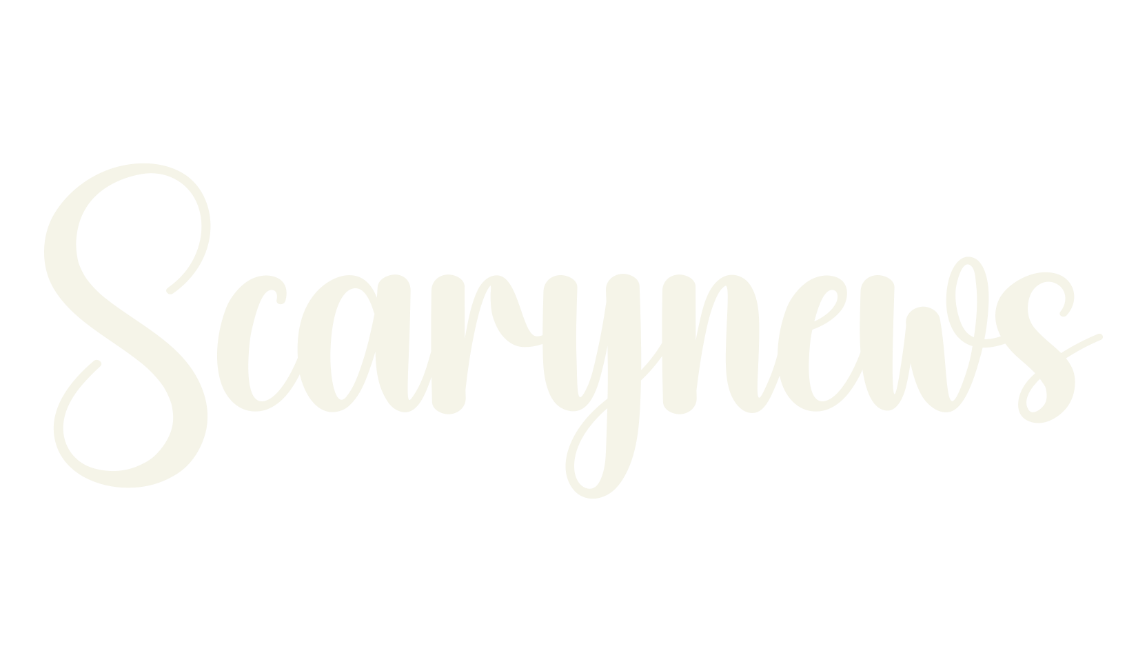Scarynews, calligraphy font preview