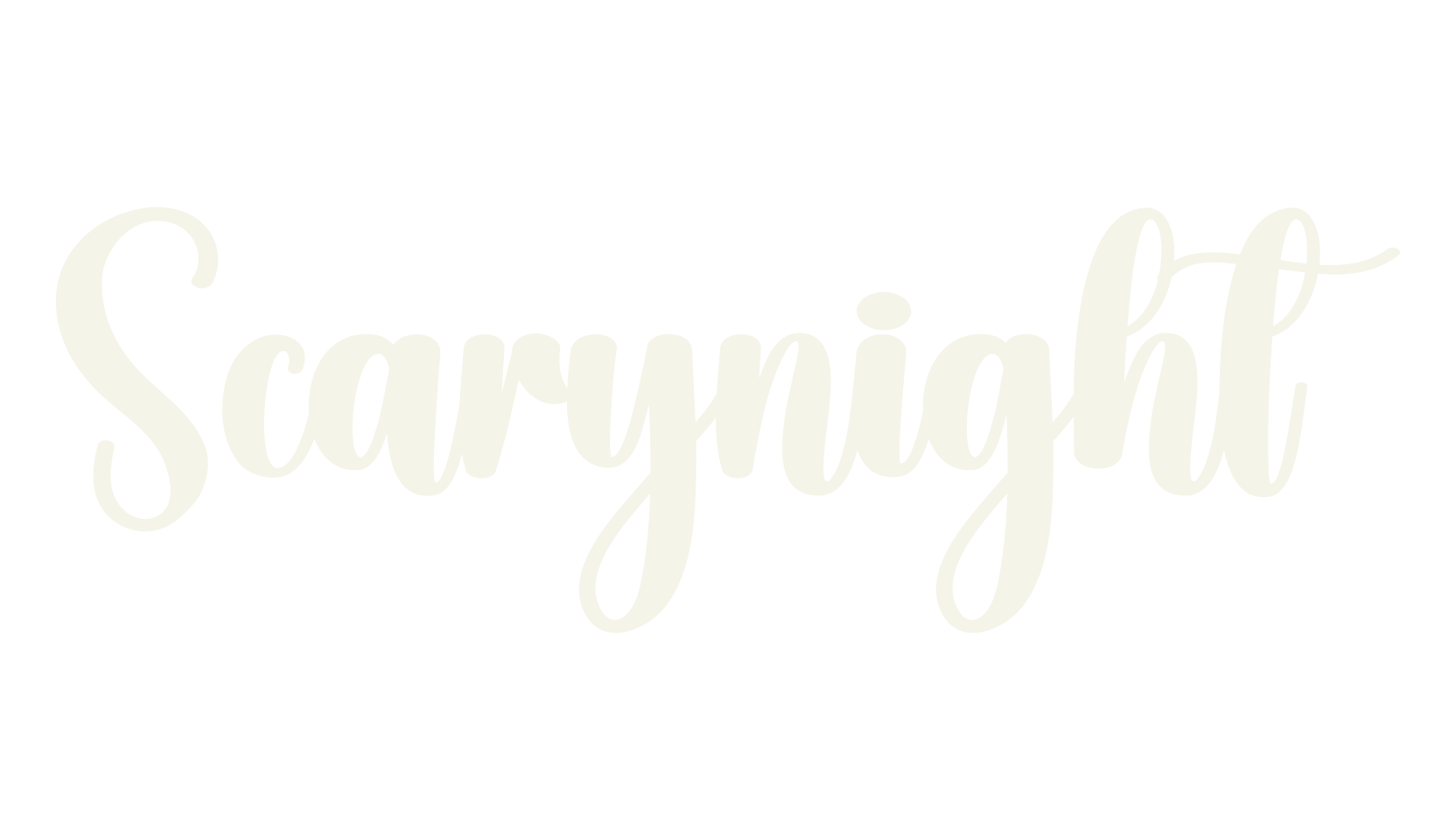 Scarynight, calligraphy font preview