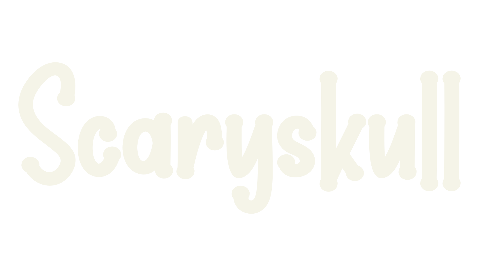 Scaryskull, handwriting font preview