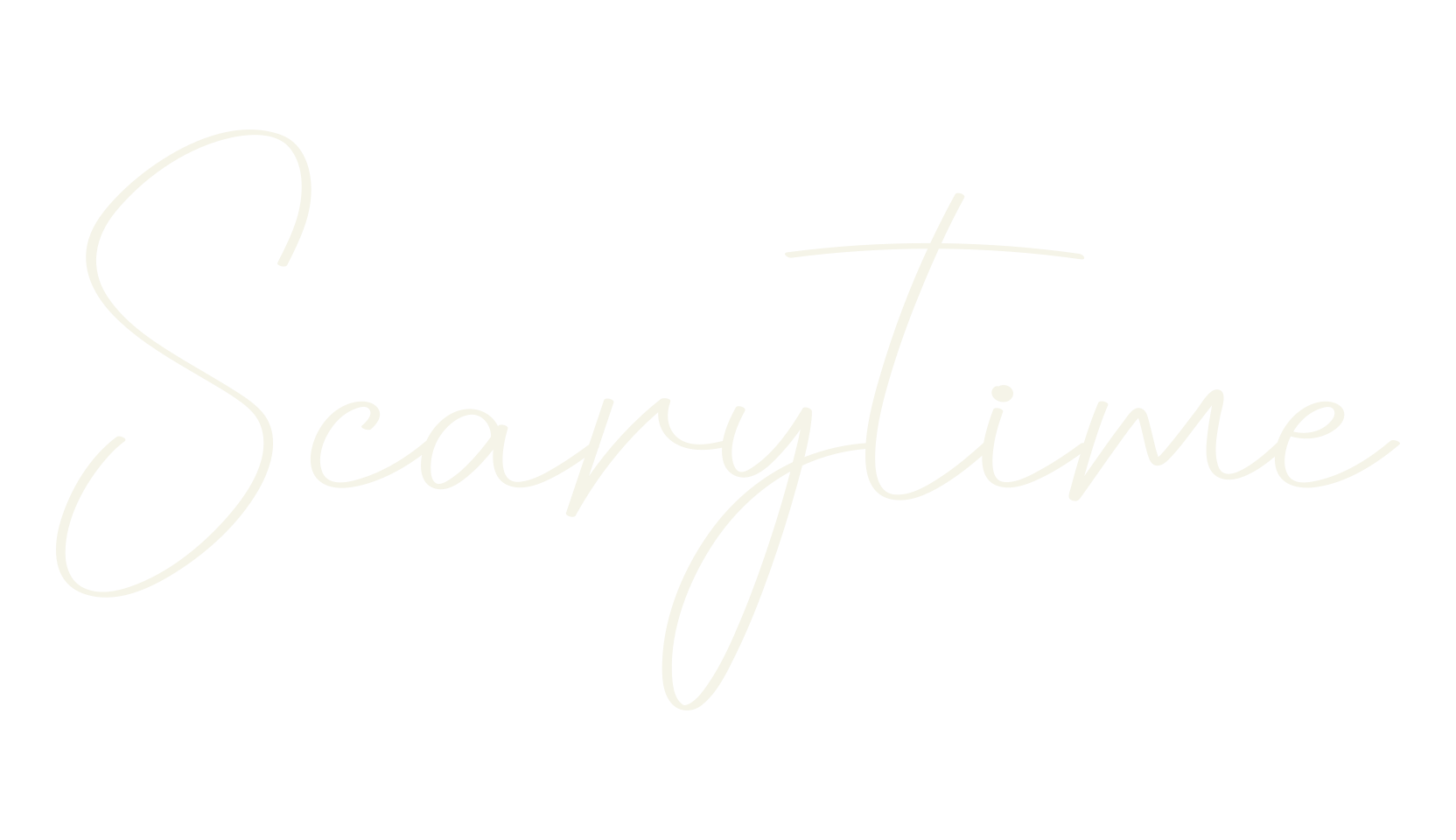 Scarytime, calligraphy font preview