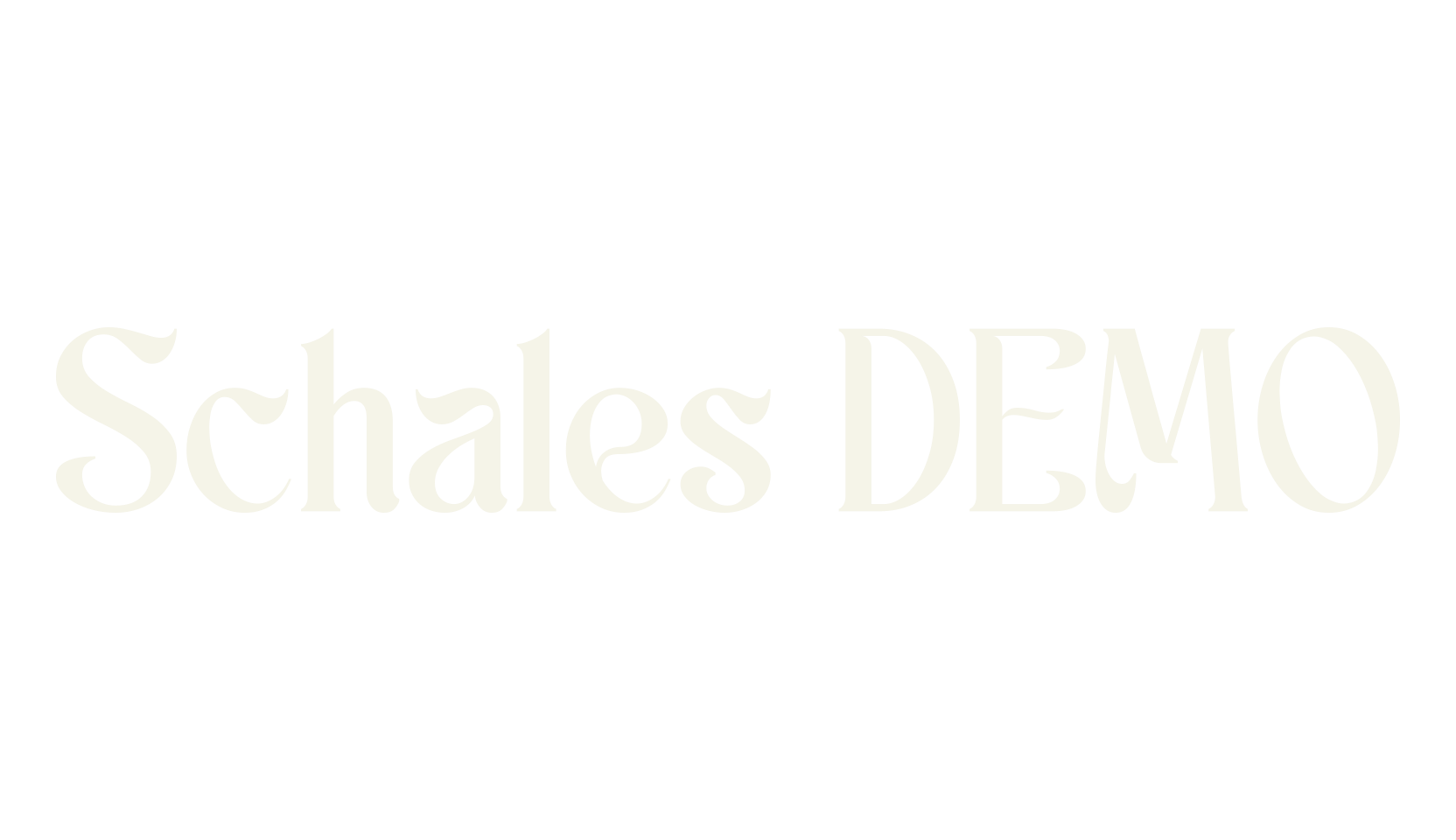 Schales DEMO, calligraphy font preview