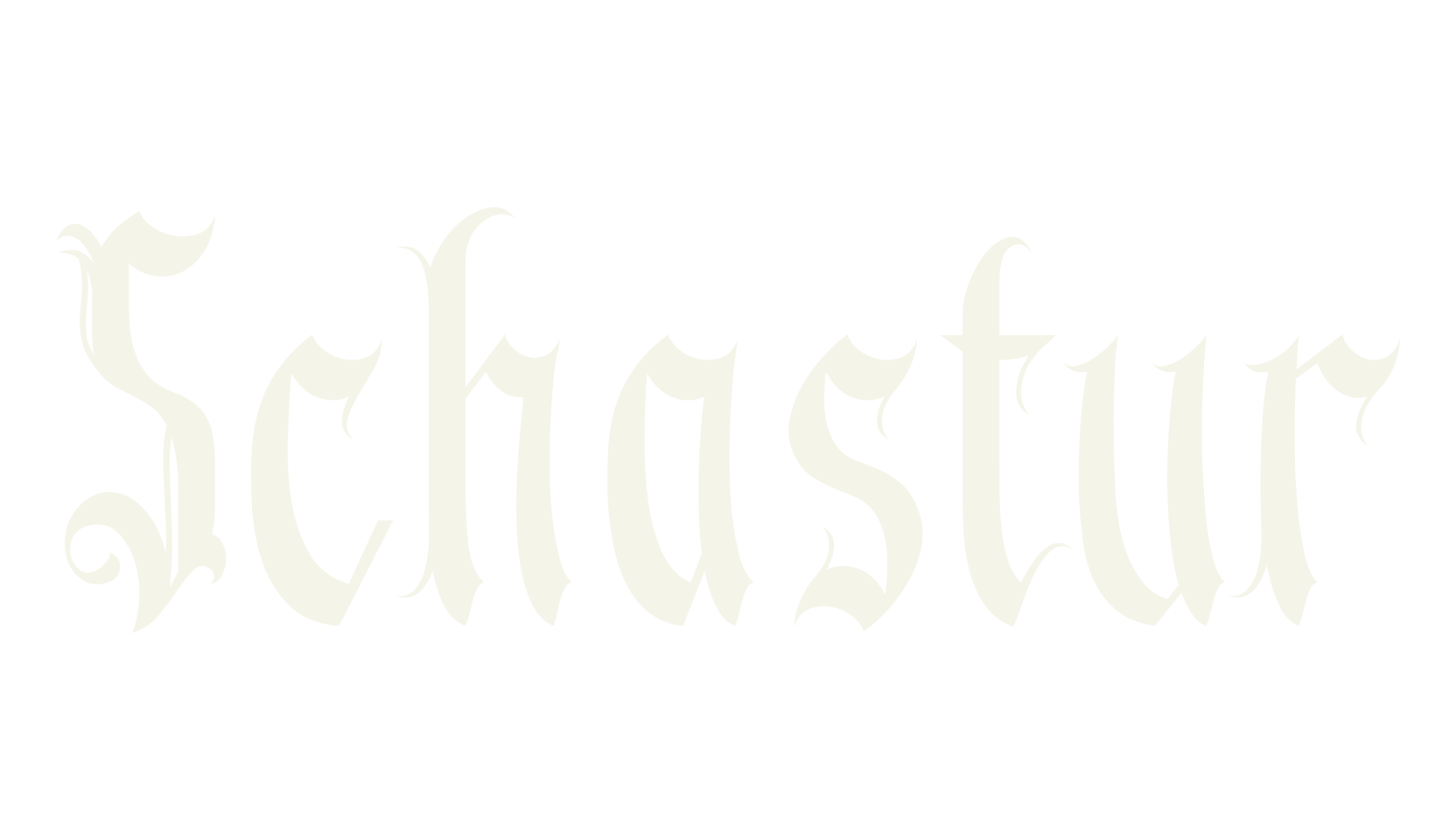 Schastur, gothic font preview