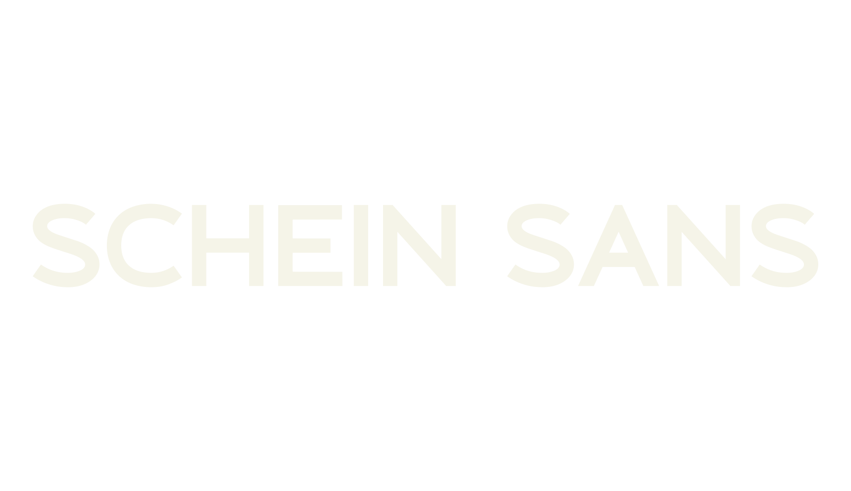 Schein Sans, sans font preview