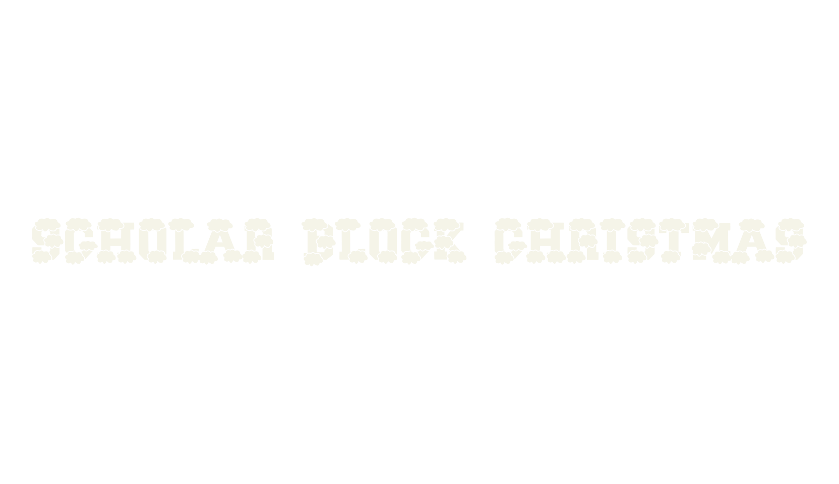 Scholar Block Christmas, santa font preview