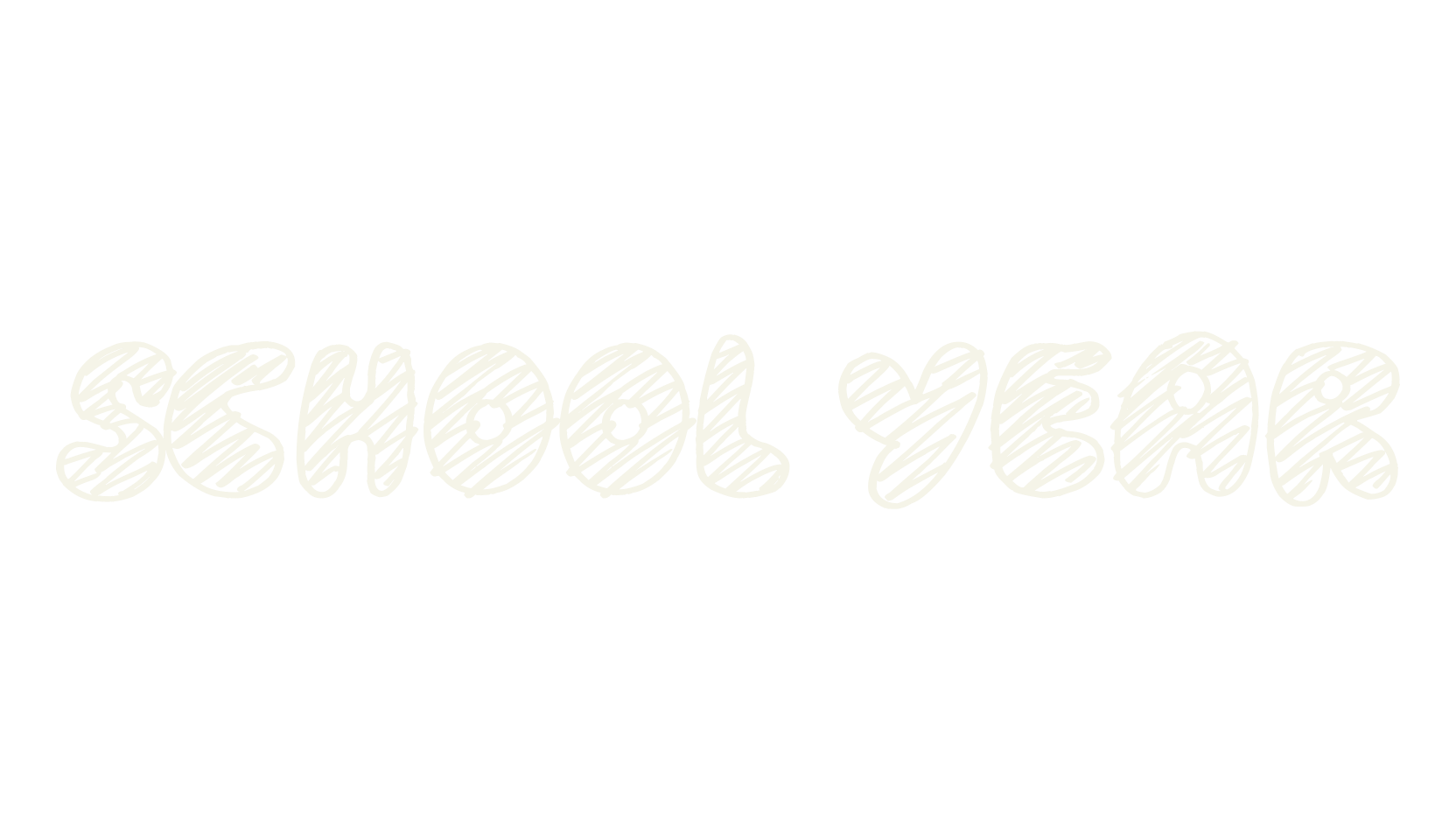 School Year, handwritten font preview