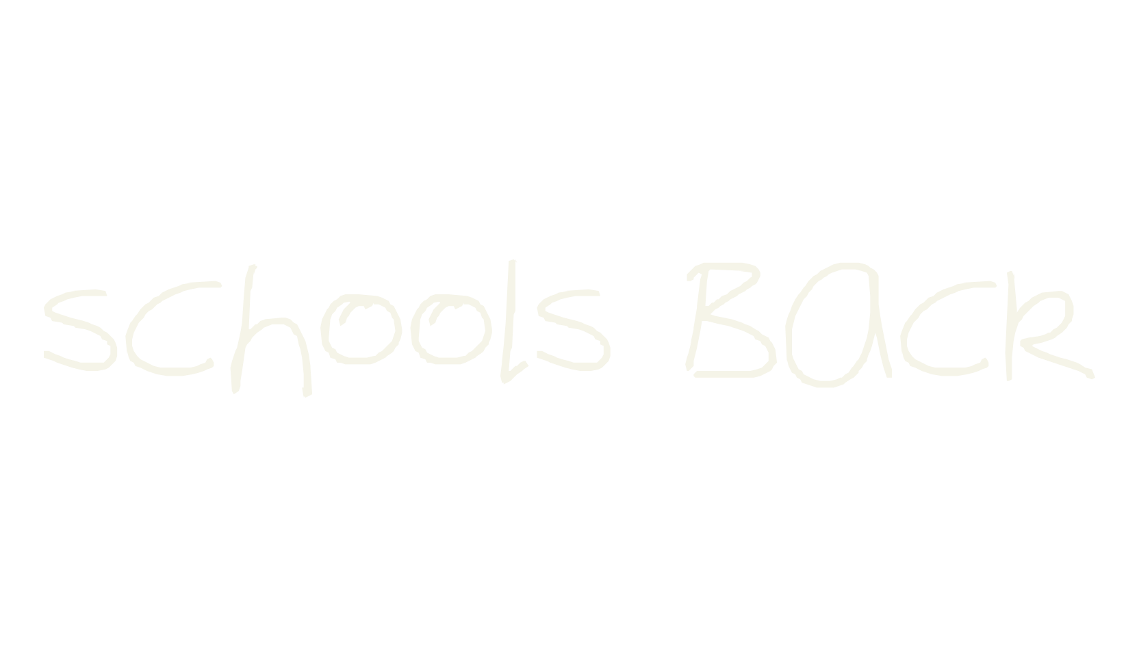 schools Back, display font preview