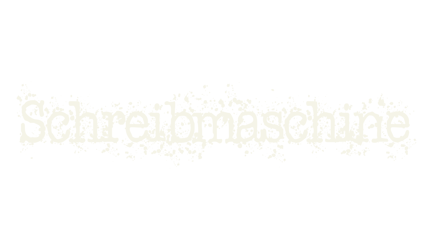 Schreibmaschine, typewriter font preview