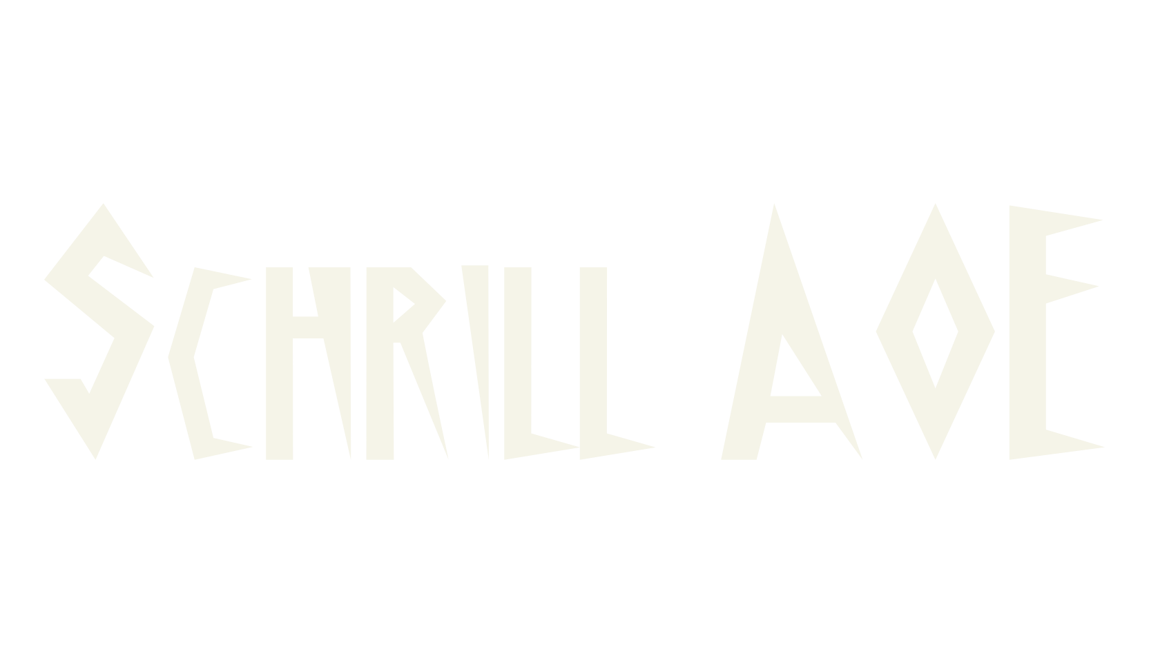 Schrill AOE, display market font preview