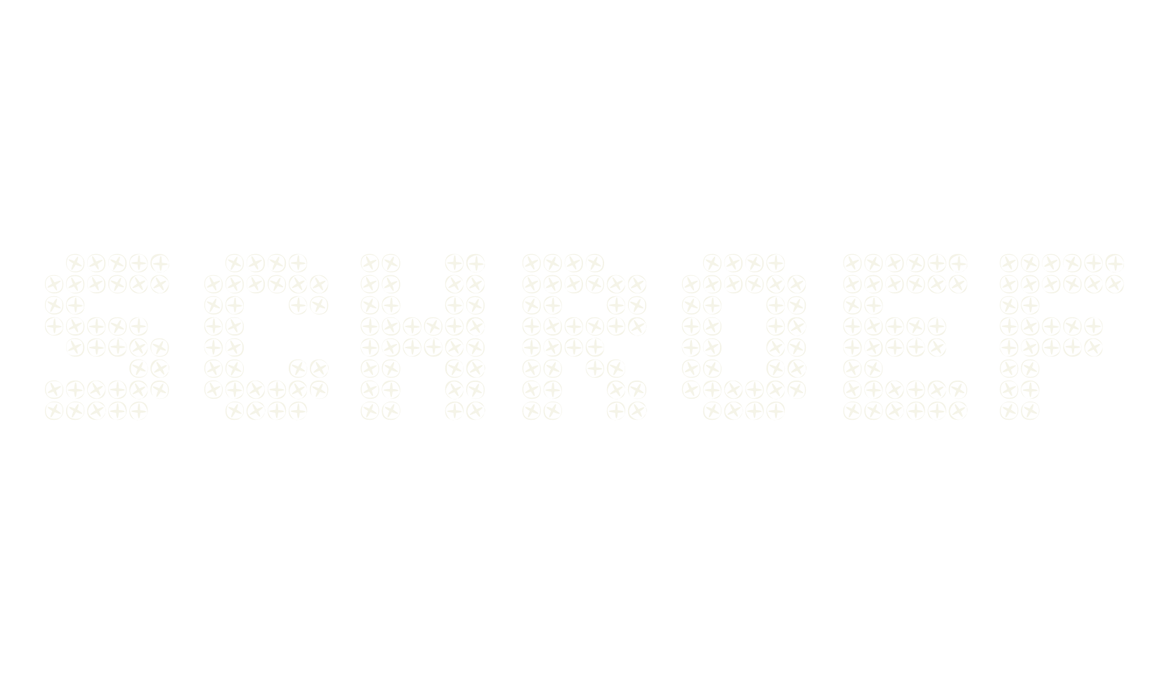 SCHROEF, pixel font preview