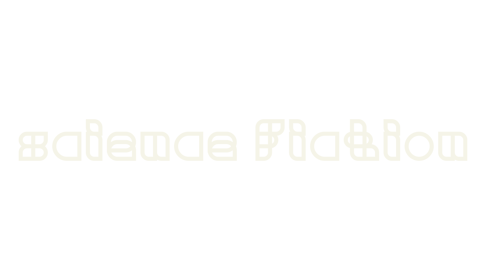 science fiction, display market font preview