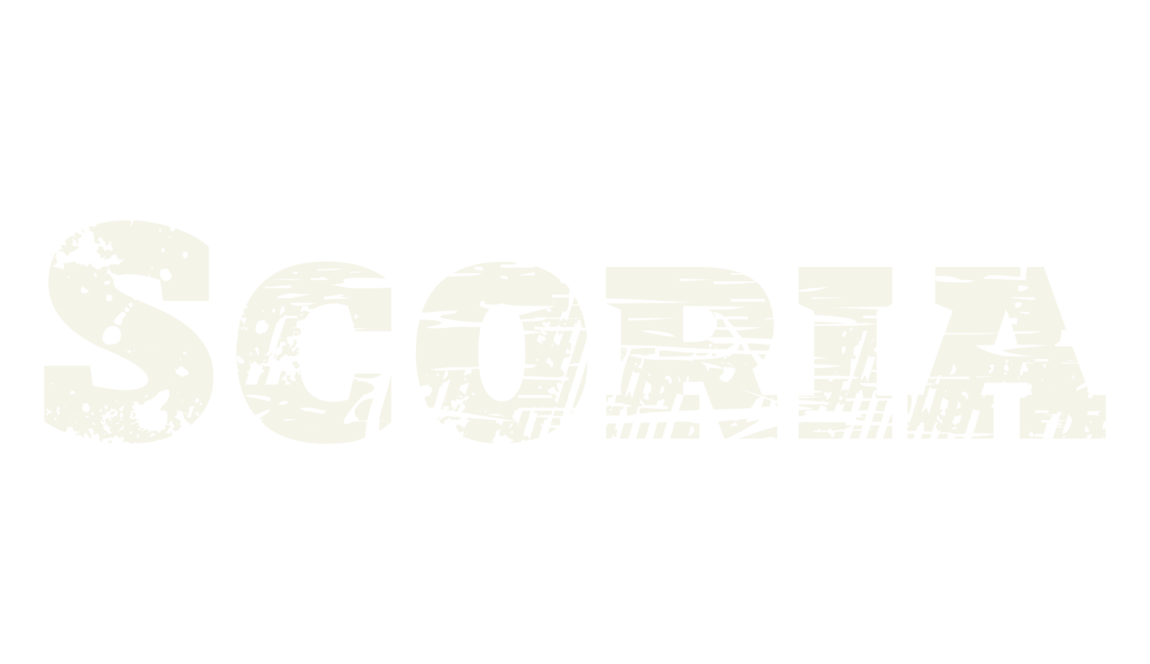 Scoria, capital font preview