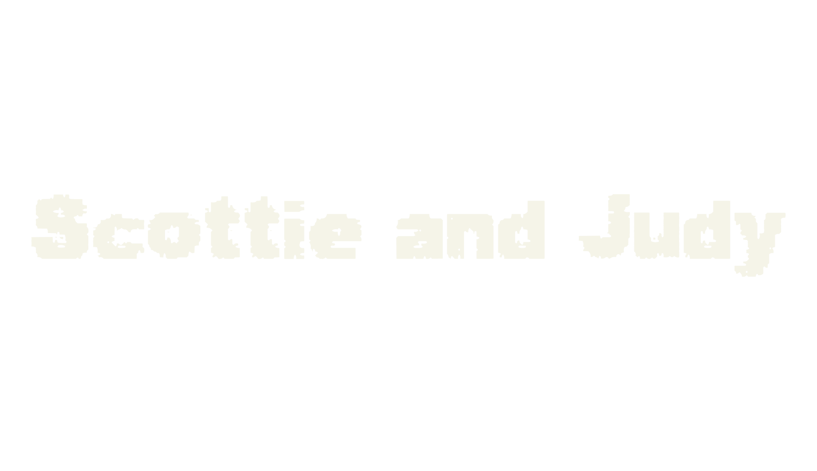 Scottie and Judy, pixelated font preview