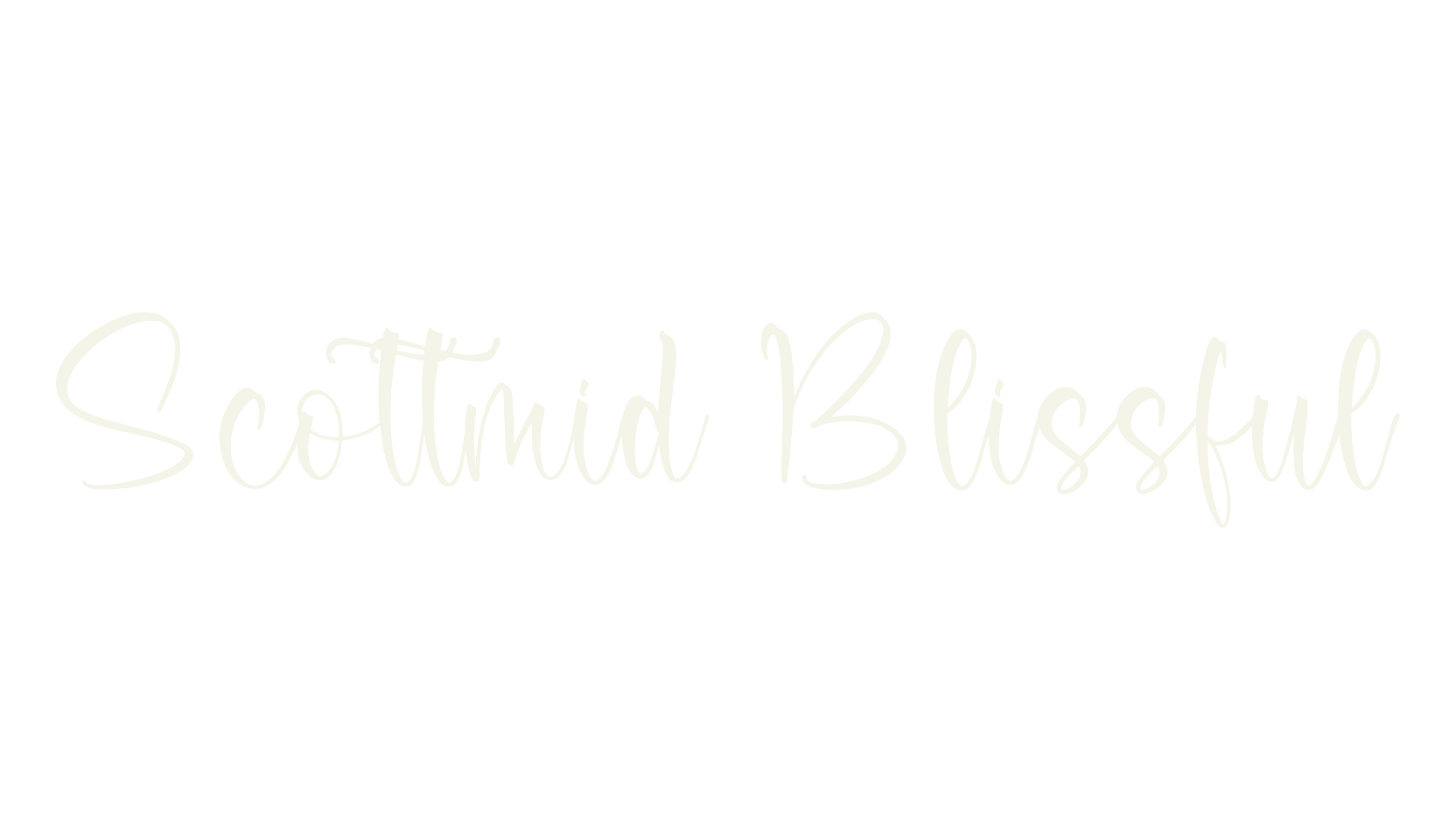 Scottmid Blissful, shadow font preview