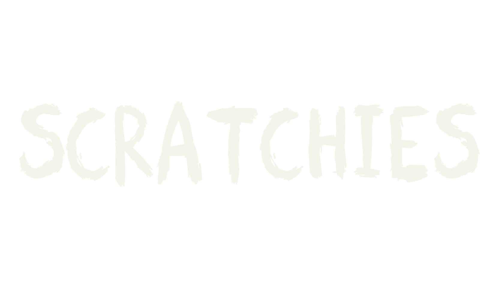 Scratchies, handwritten font preview
