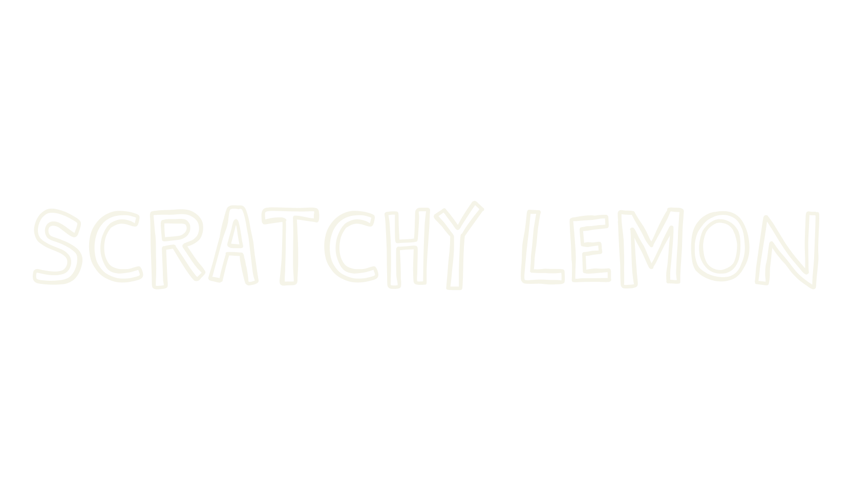 Scratchy Lemon, display market font preview