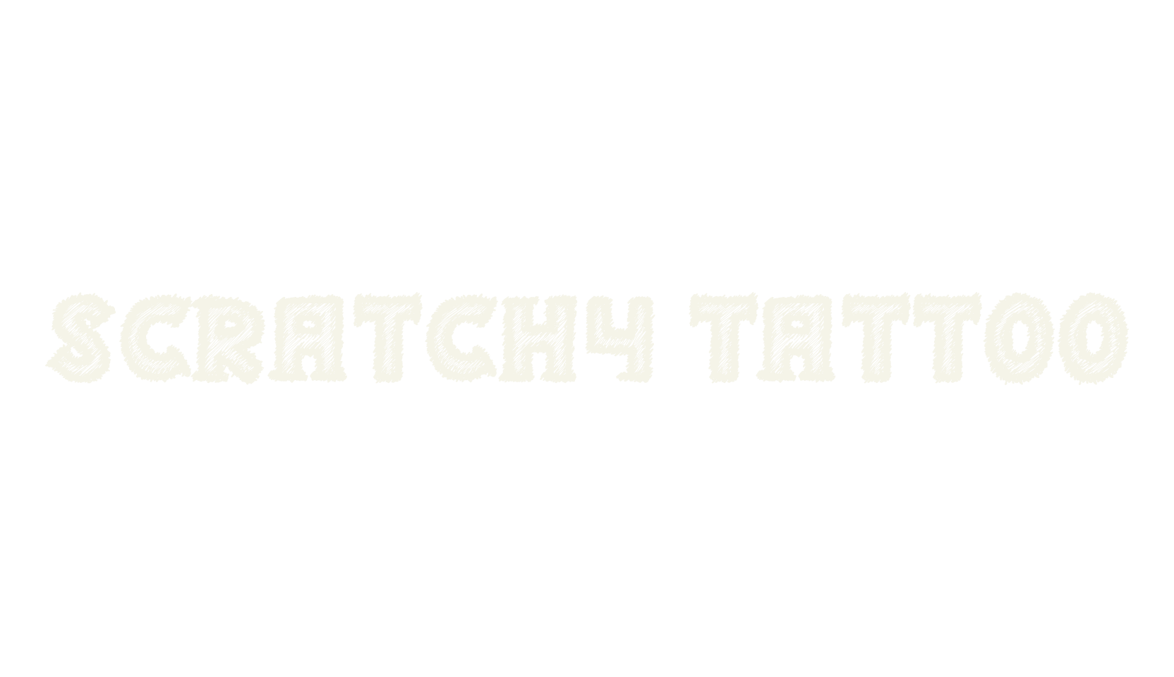 Scratchy Tattoo, display market font preview