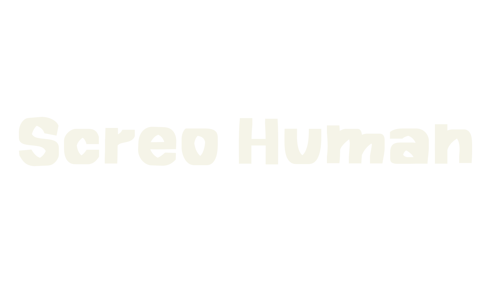 Screo Human, big font preview