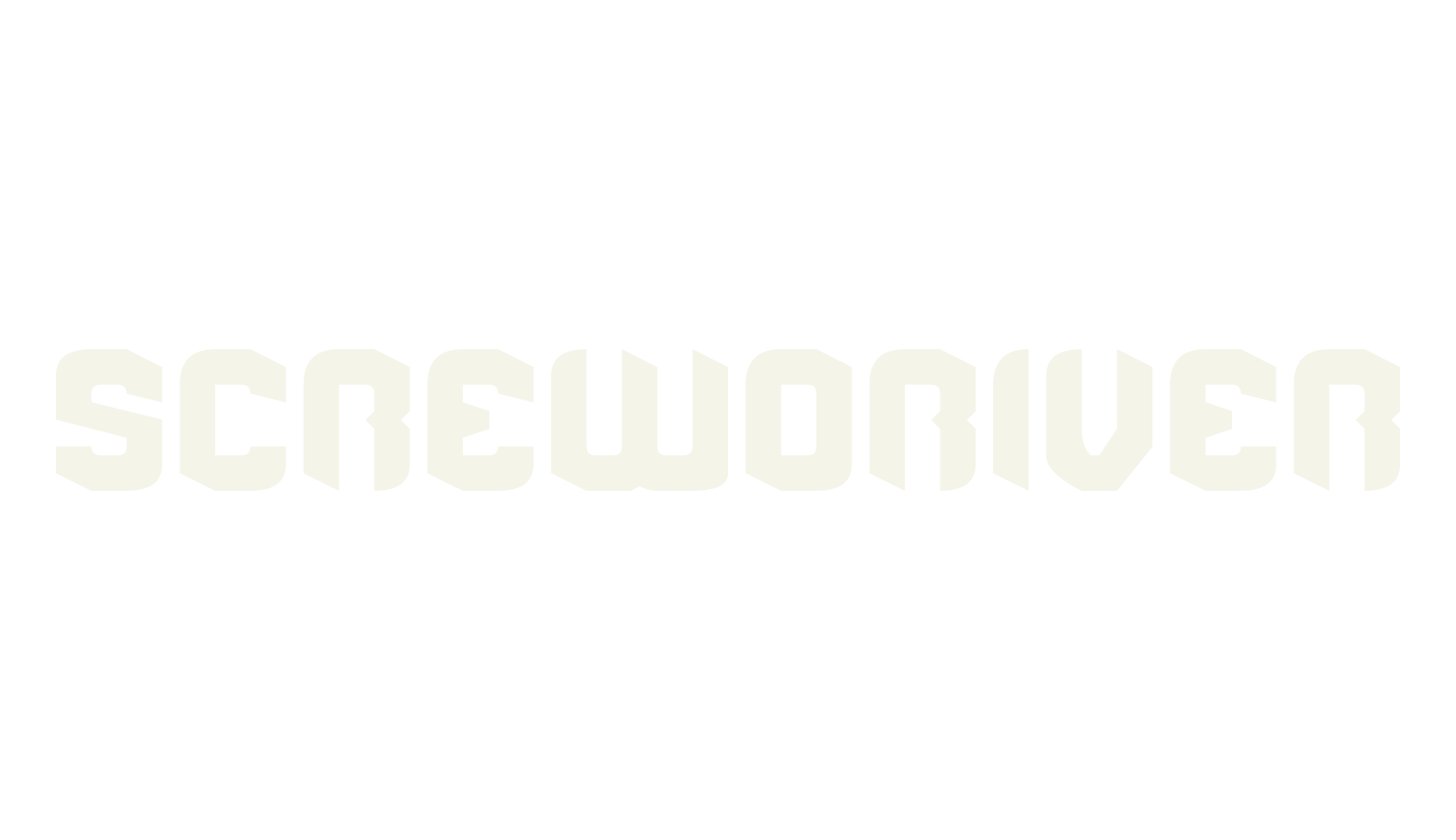 SCREWDRIVER, display market font preview