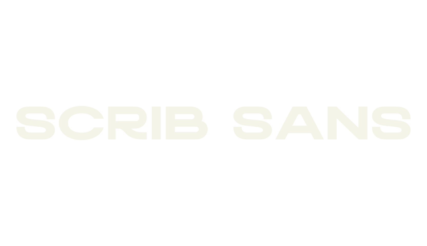 SCRIB SANS, sans serif font preview