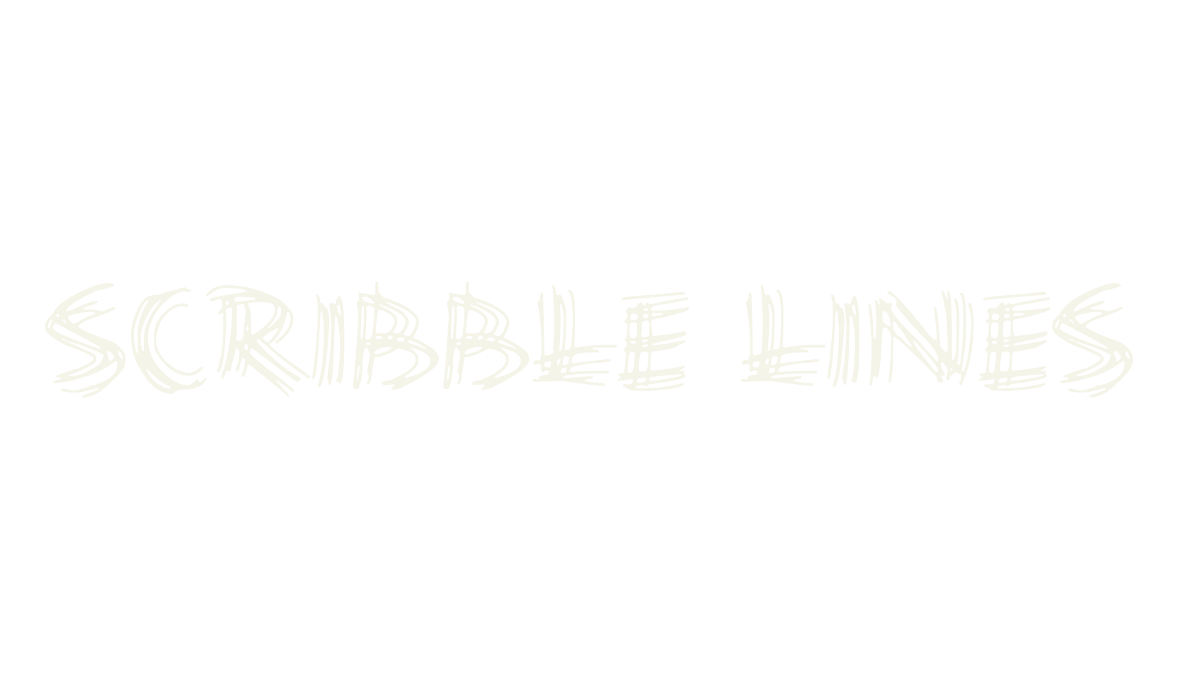 Scribble Lines, display market font preview