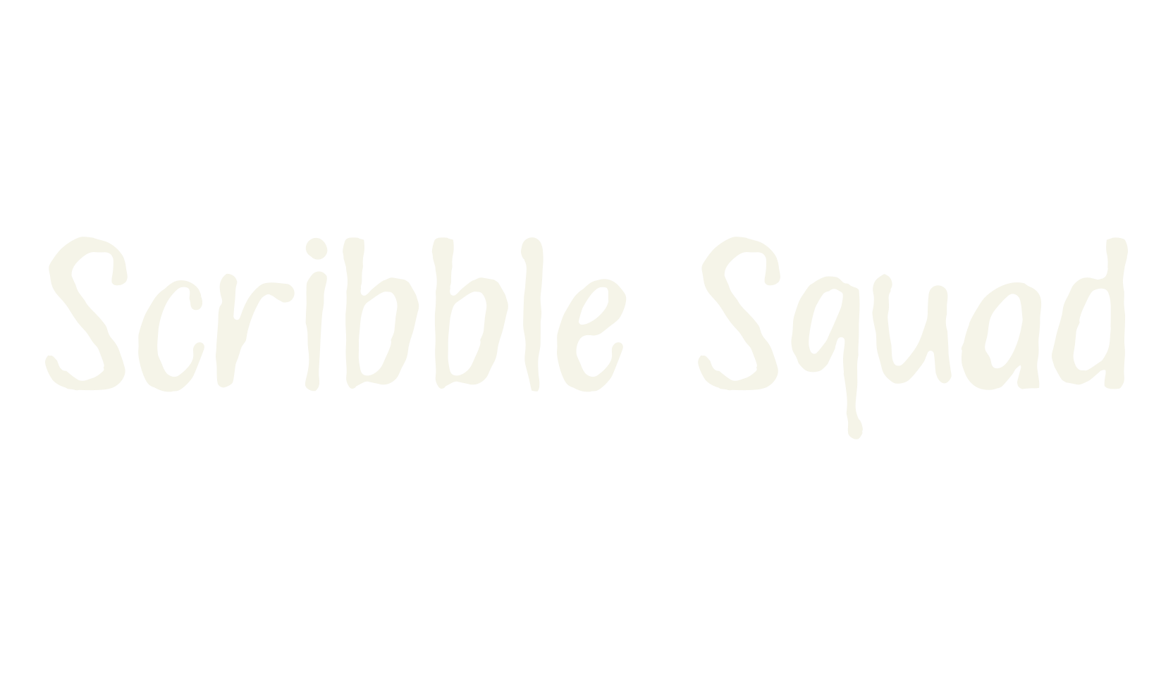 Scribble Squad, handwritten font preview