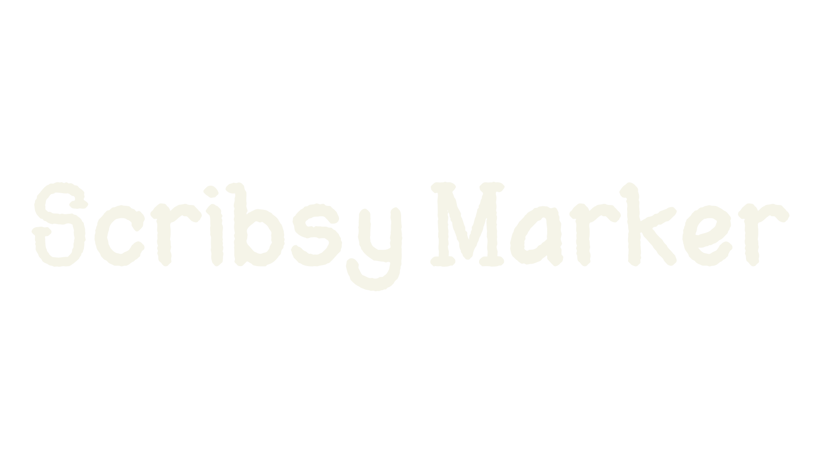 Scribsy Marker, handwritten font preview