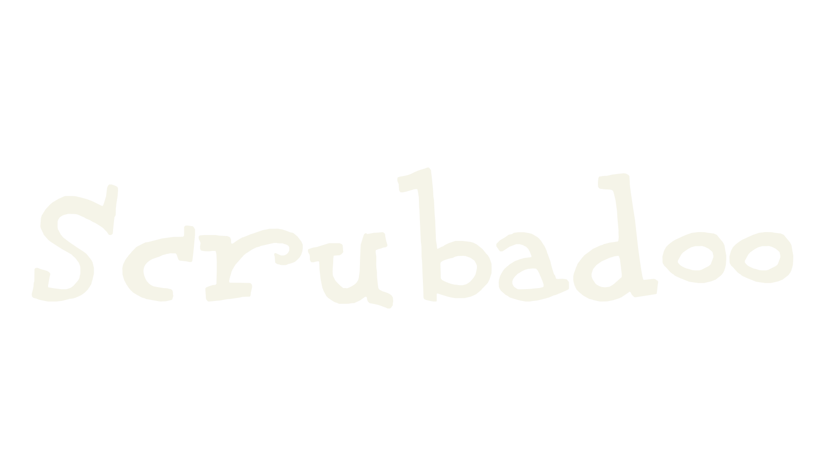 Scrubadoo, bold font preview