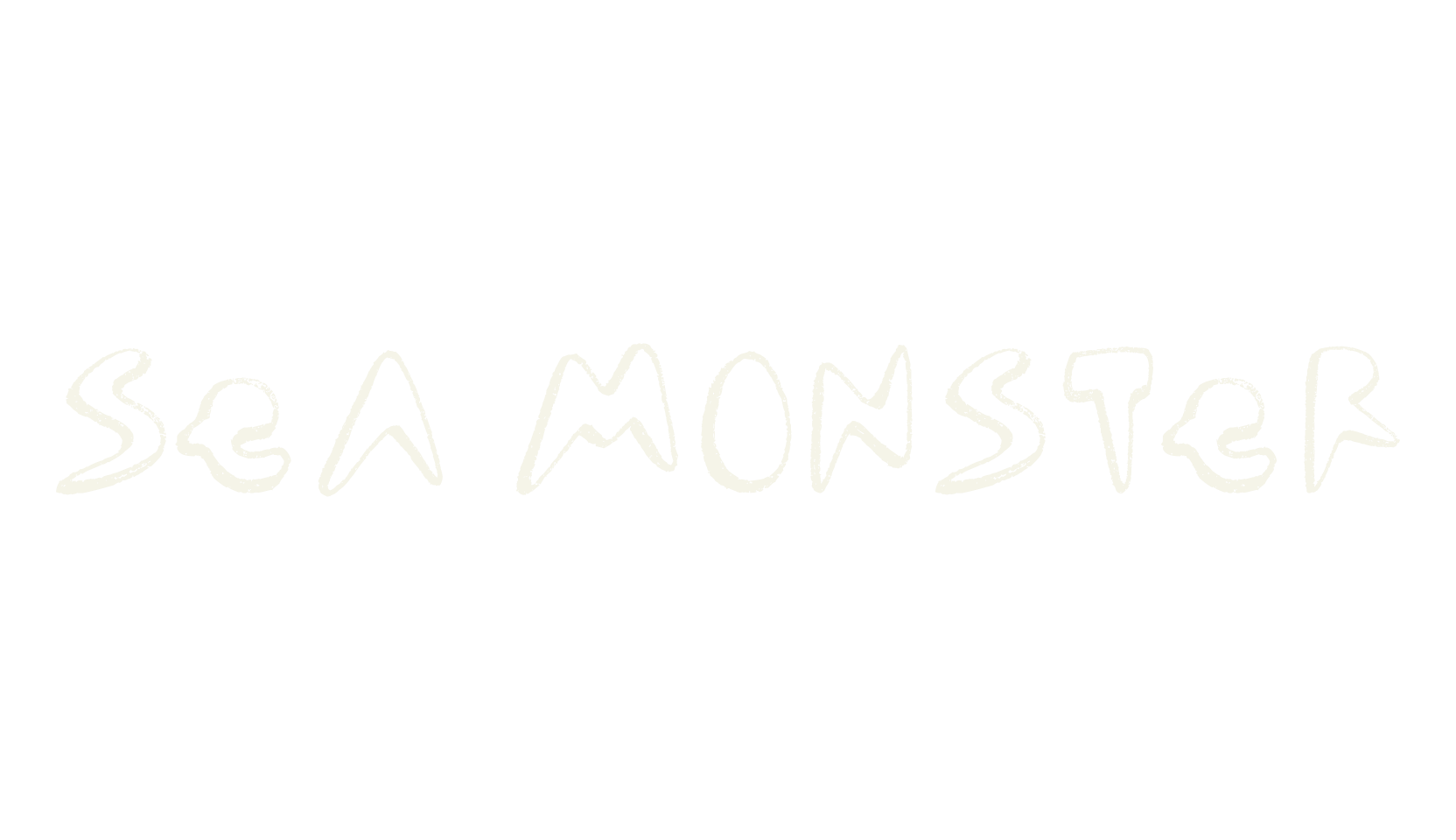 SEA MONSTER, whimsical font preview