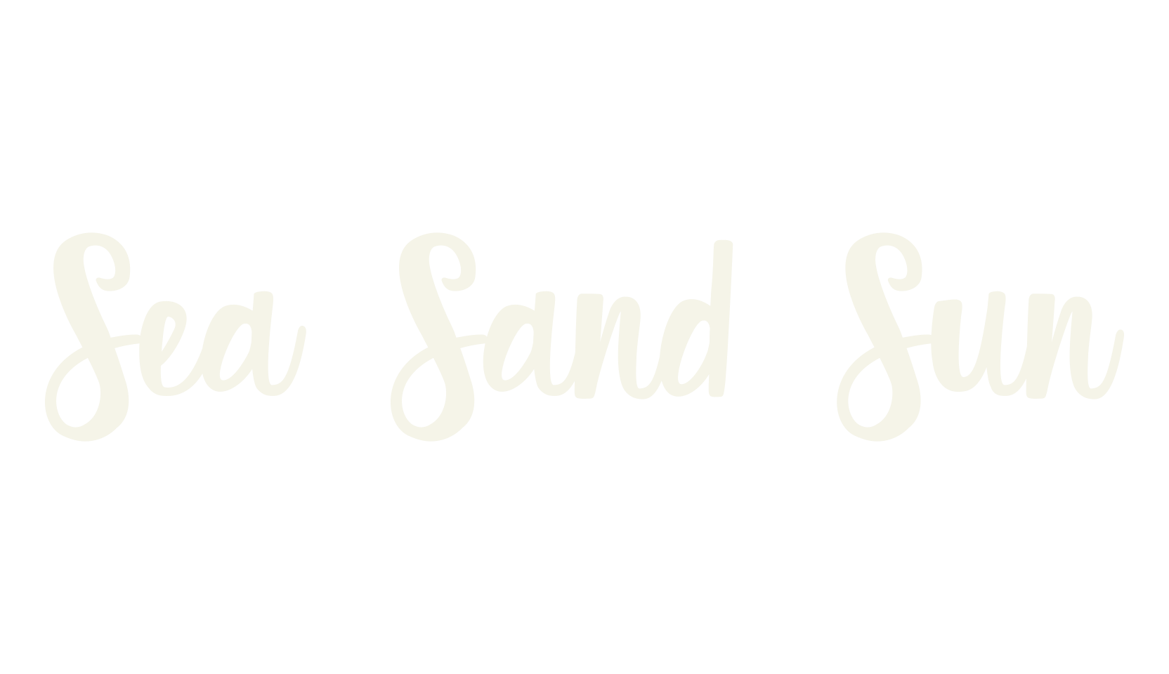 Sea Sand Sun, lettering font preview