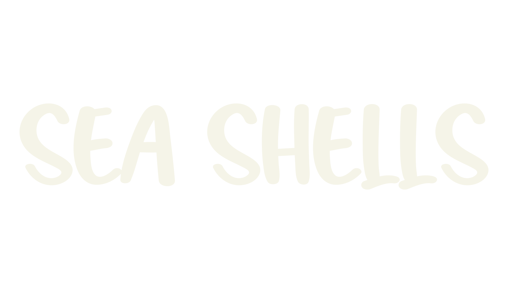 Sea Shells, winter font preview