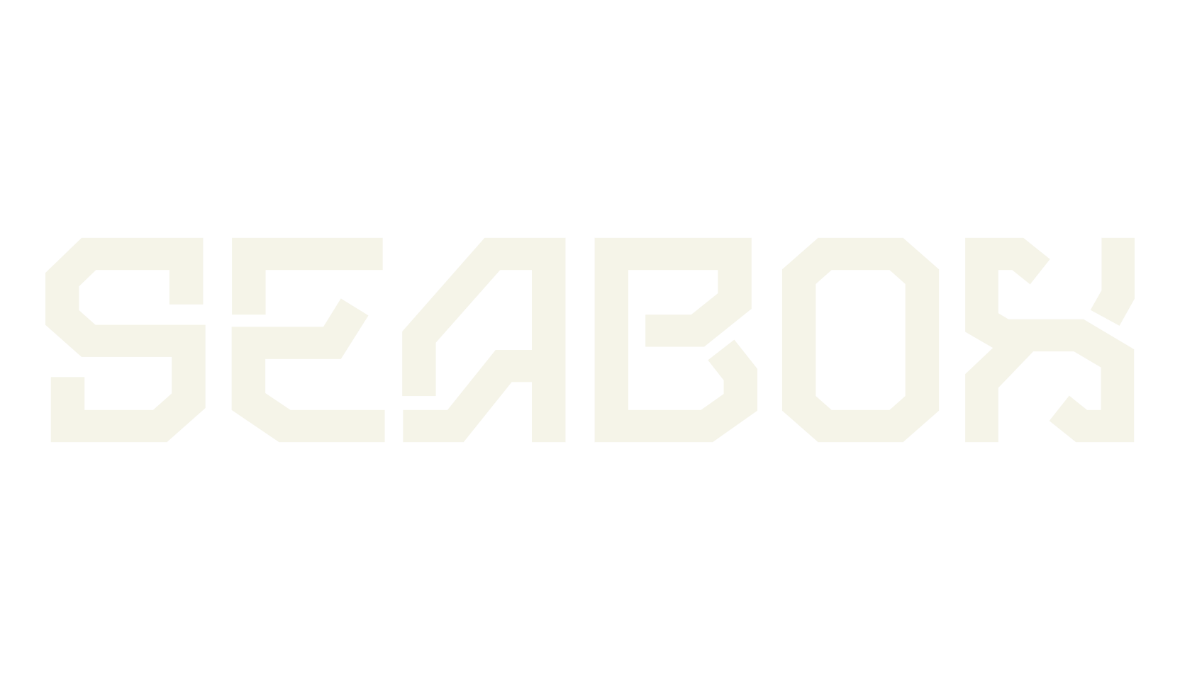 Seabox, robotic font preview