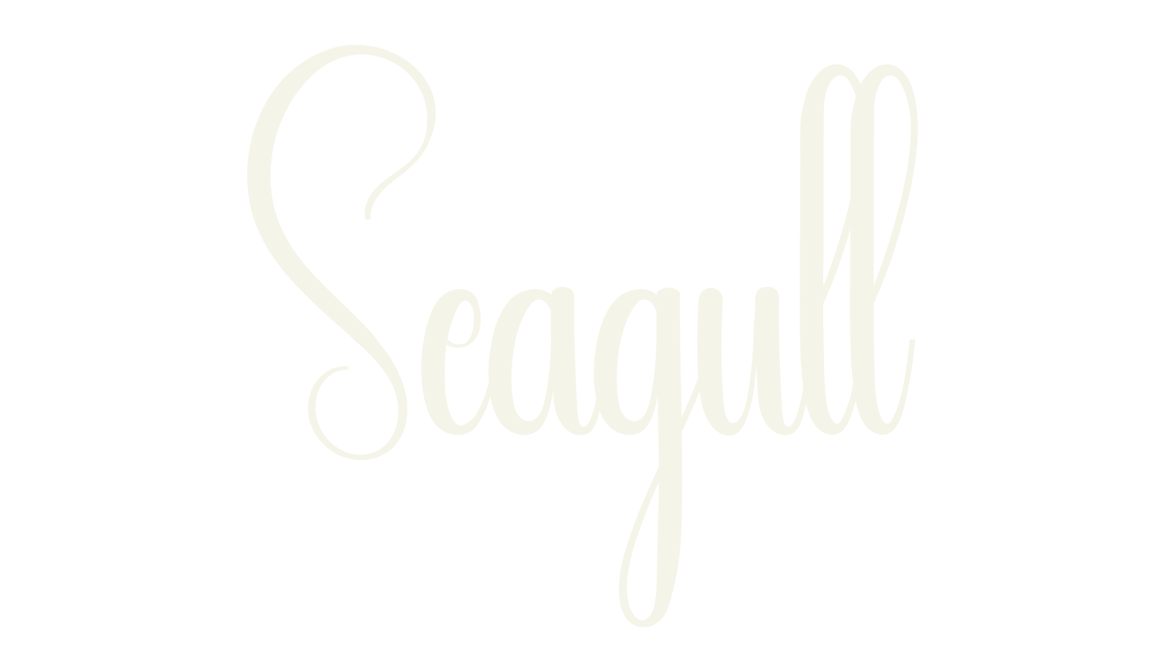 Seagull, calligraphy font preview