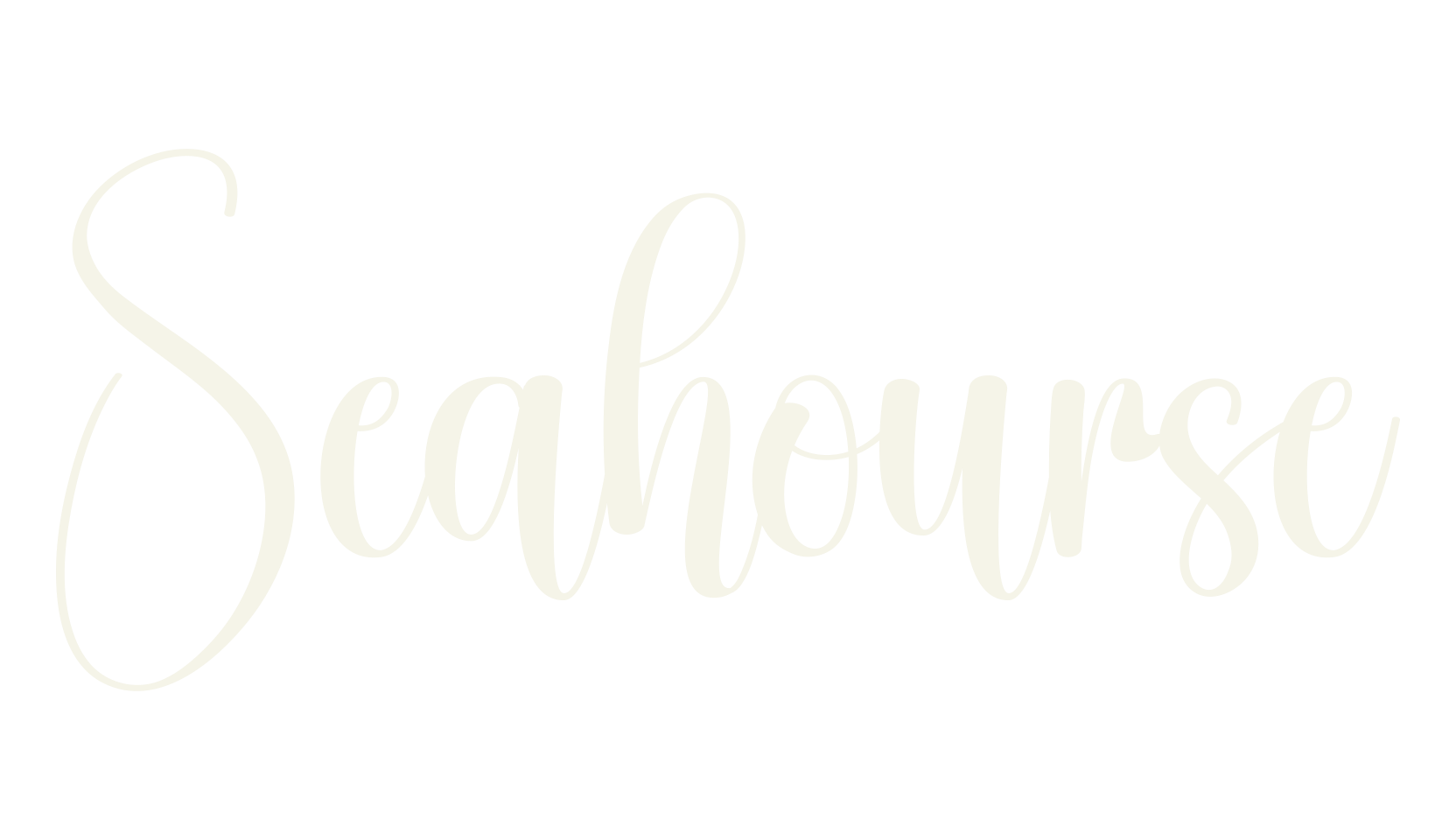Seahourse, calligraphy font preview