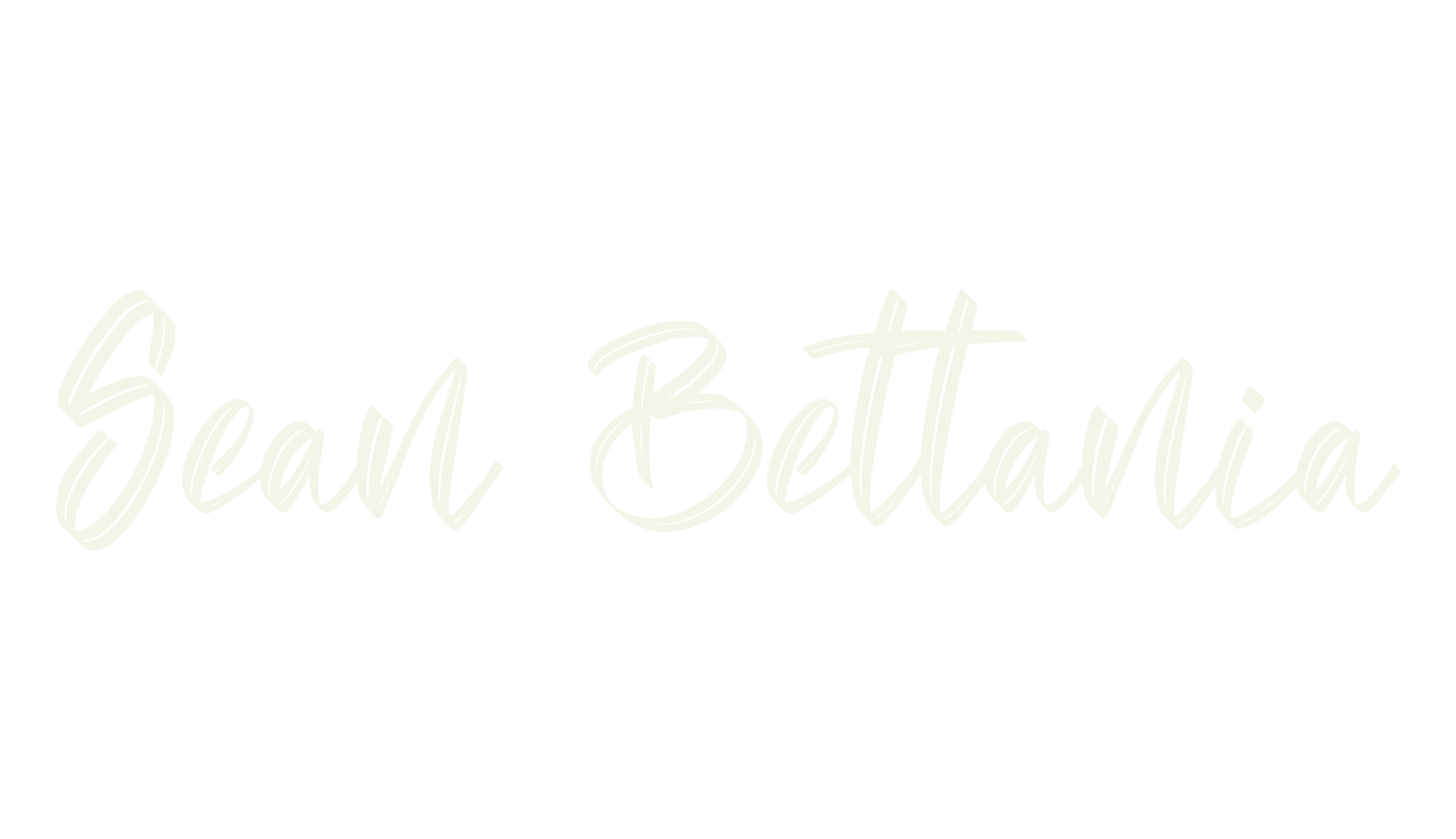 Sean Bettania, script font preview