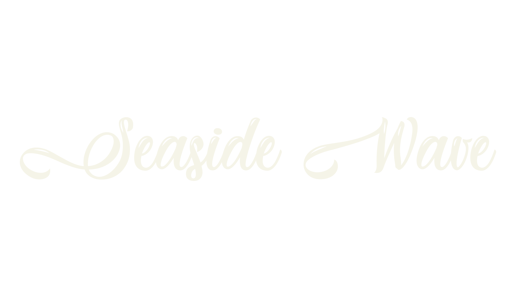 Seaside Wave, lettering font preview