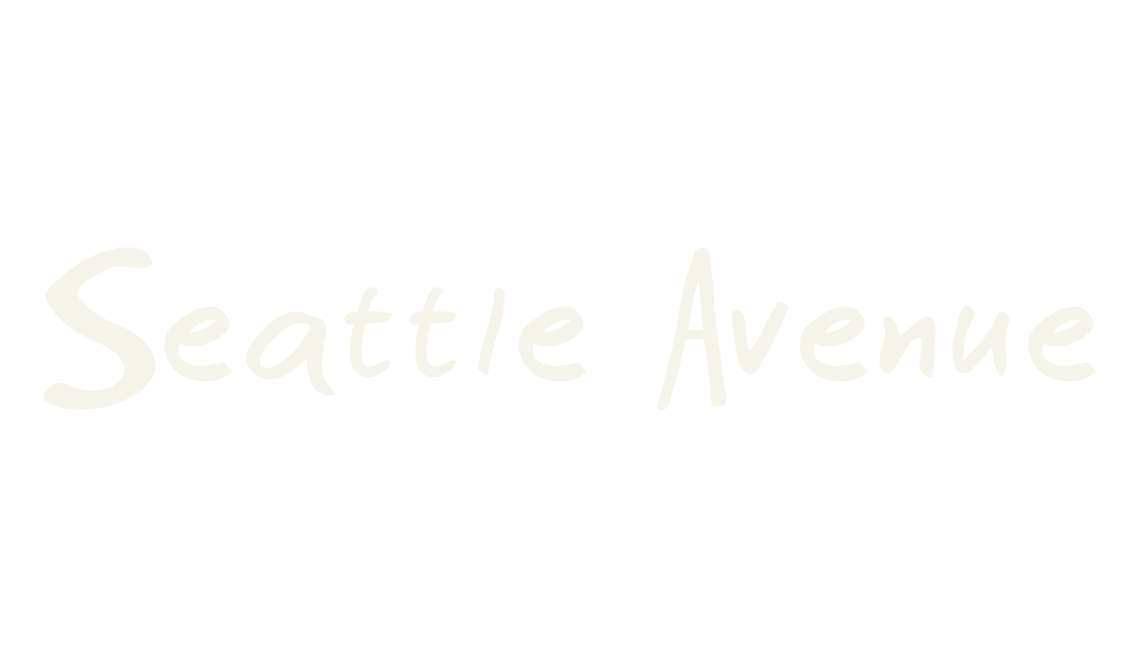 Seattle Avenue, handwriting font preview