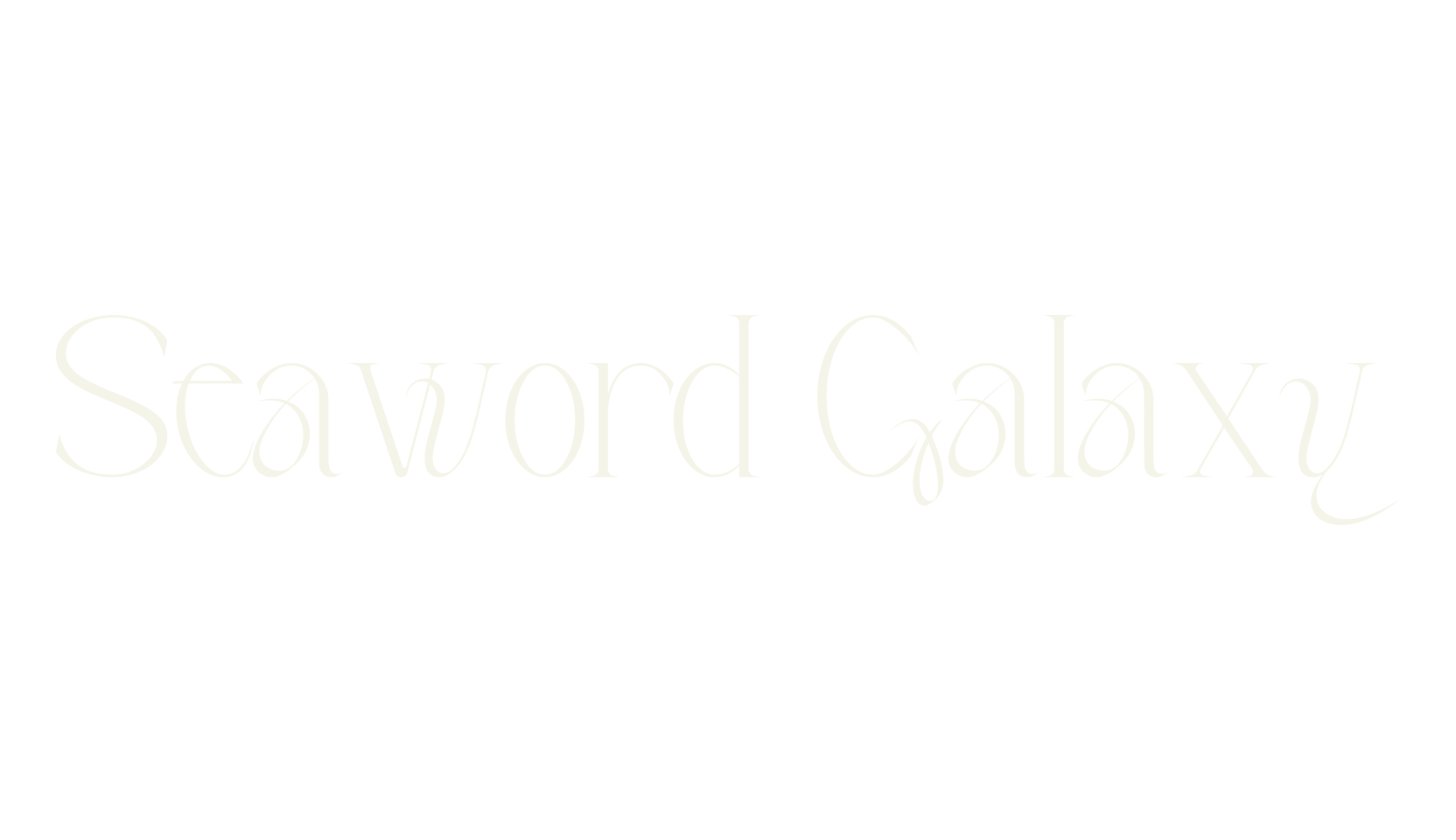Seaword Galaxy, fancy font preview