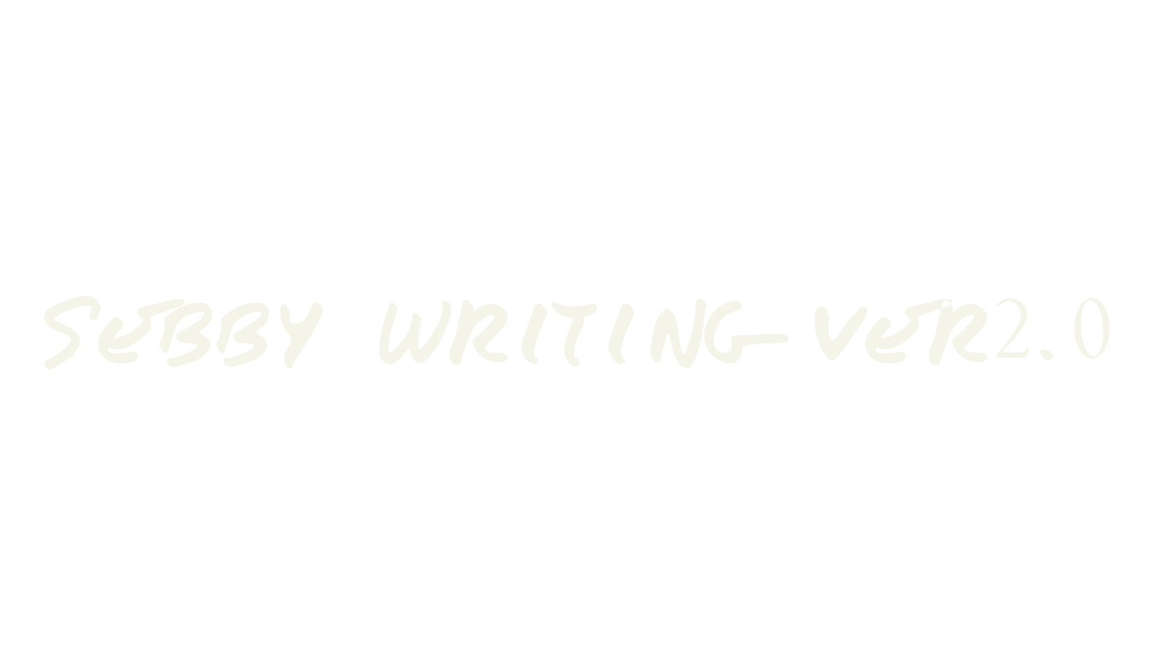 Sebby Writing ver2.0, handwriting font preview