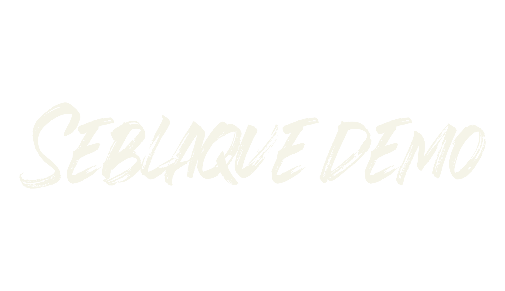 Seblaque demo, brush font preview
