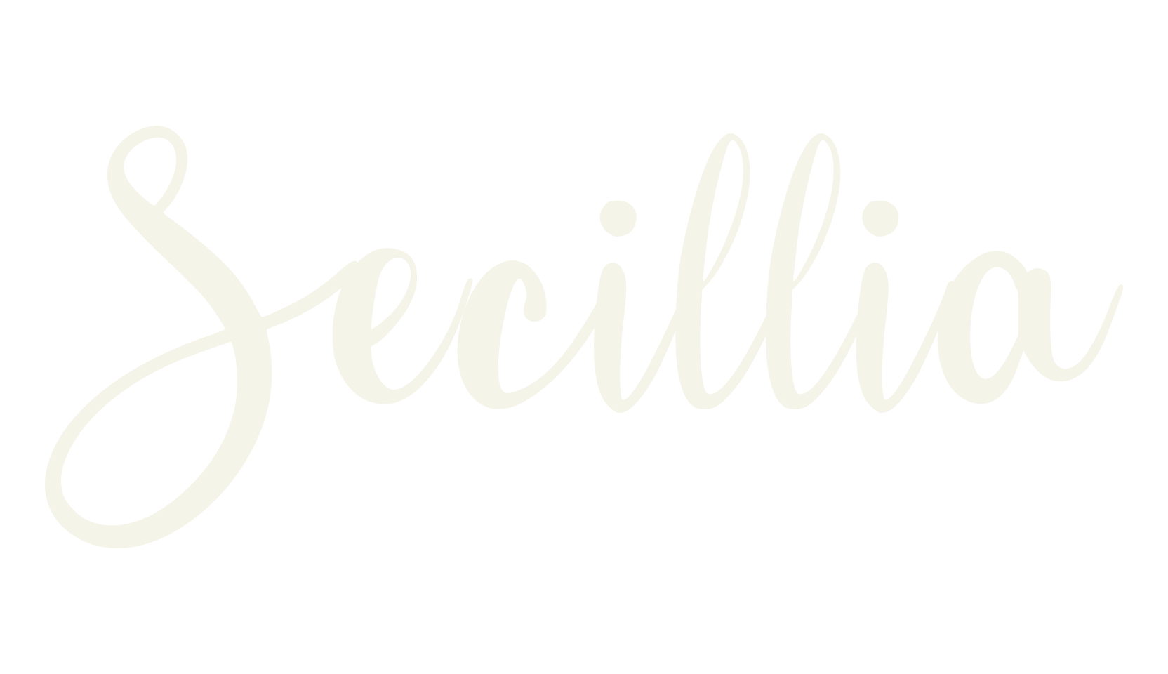 Secillia, cursive font preview