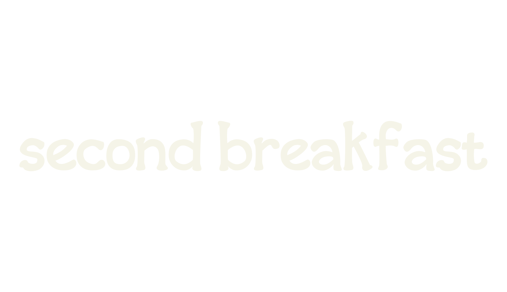 second breakfast, handwritten font preview