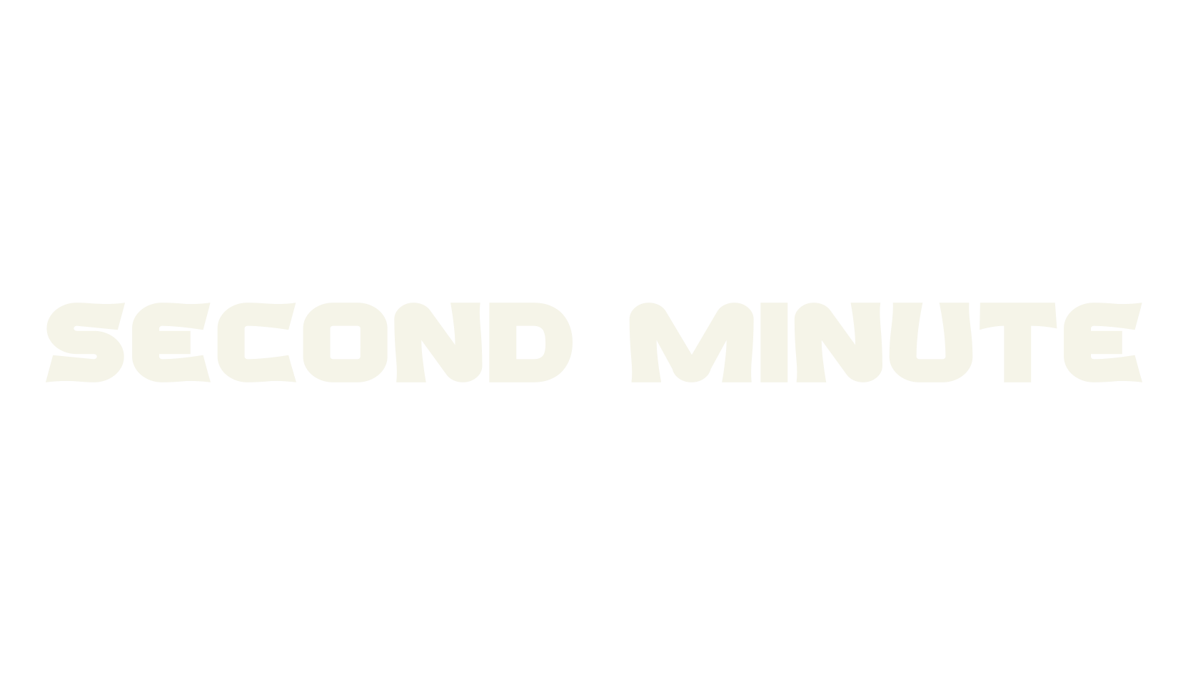 Second Minute, racing font preview