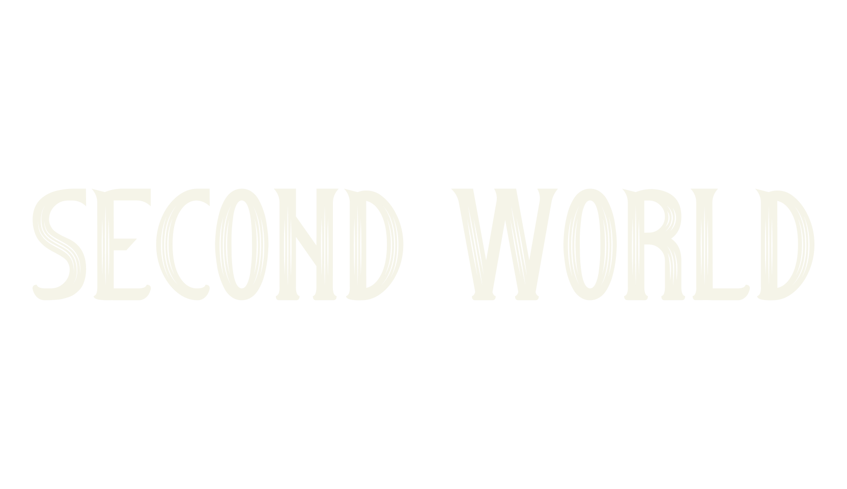 Second World, cafe font preview