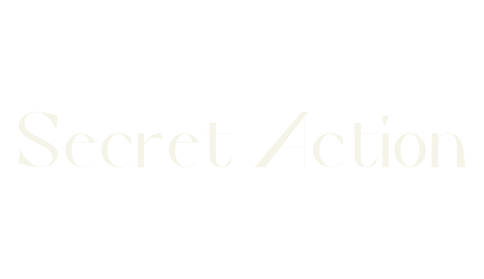 Secret Action, fancy font preview