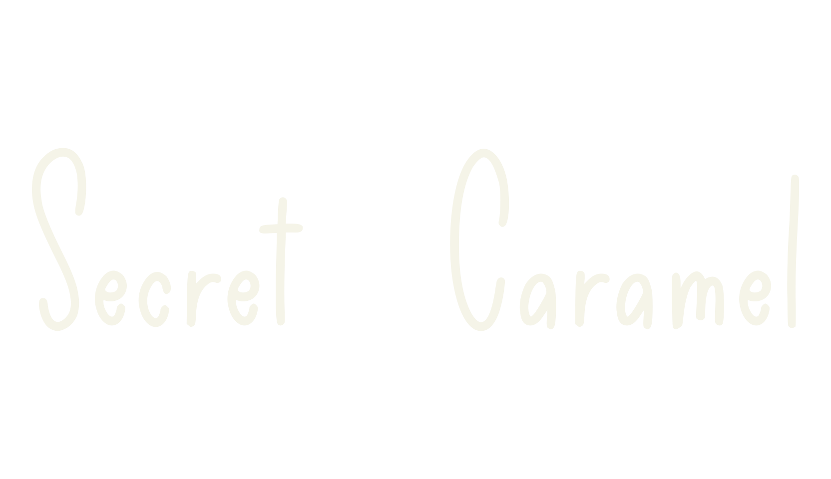 Secret Caramel, tall font preview