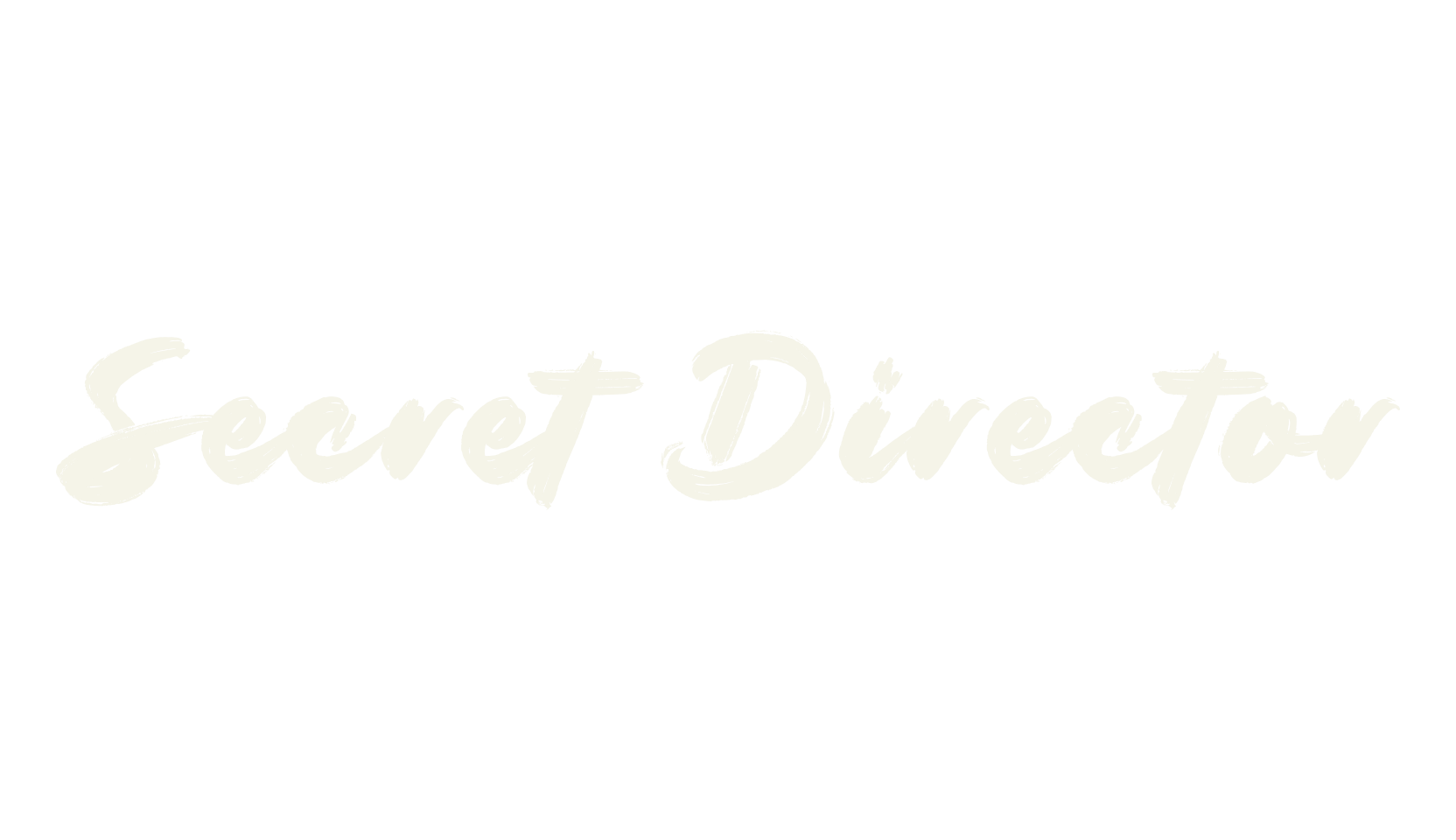 Secret Director, logo font preview