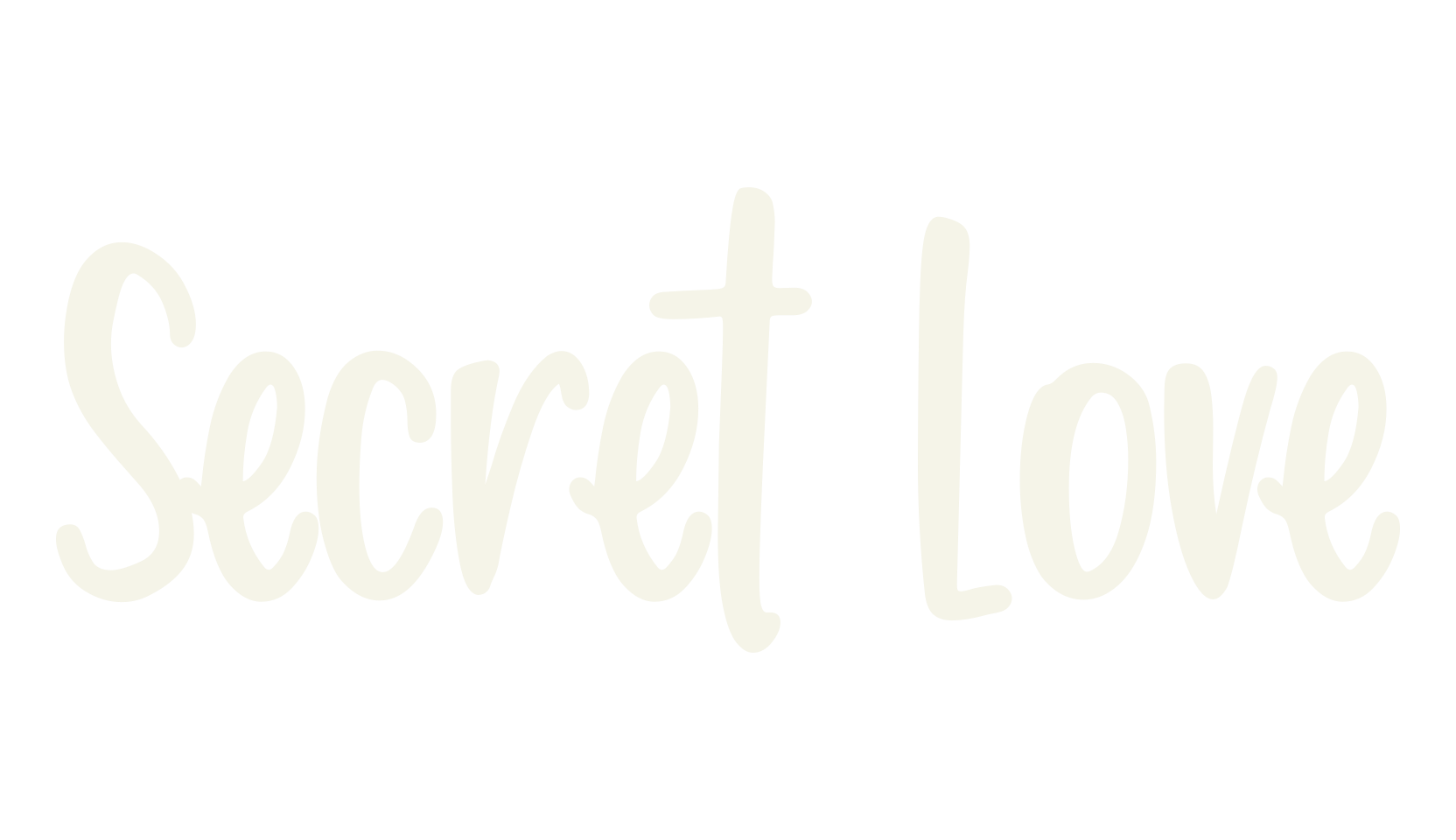 Secret Love, cute font preview