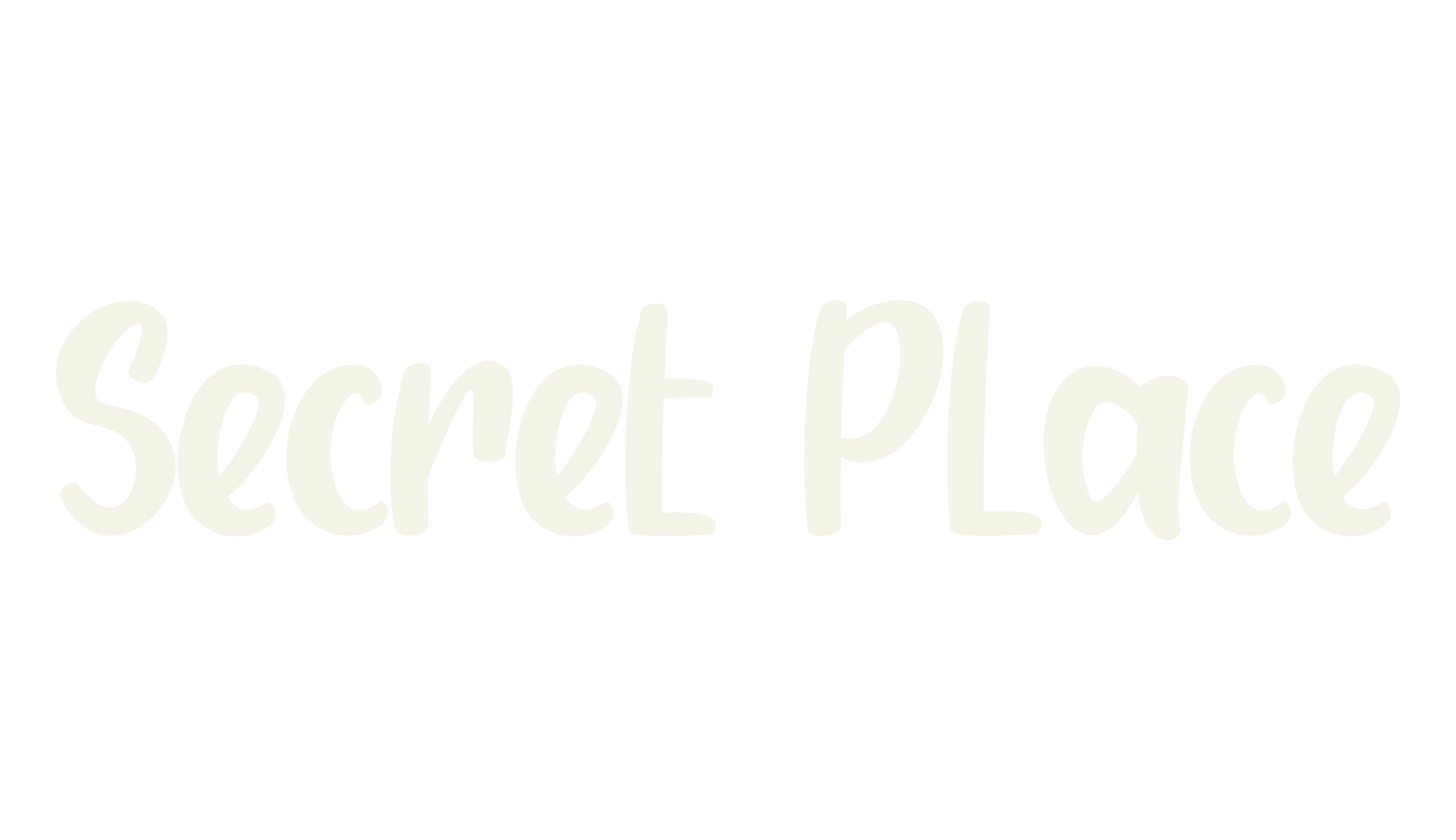 Secret Place, lettering font preview