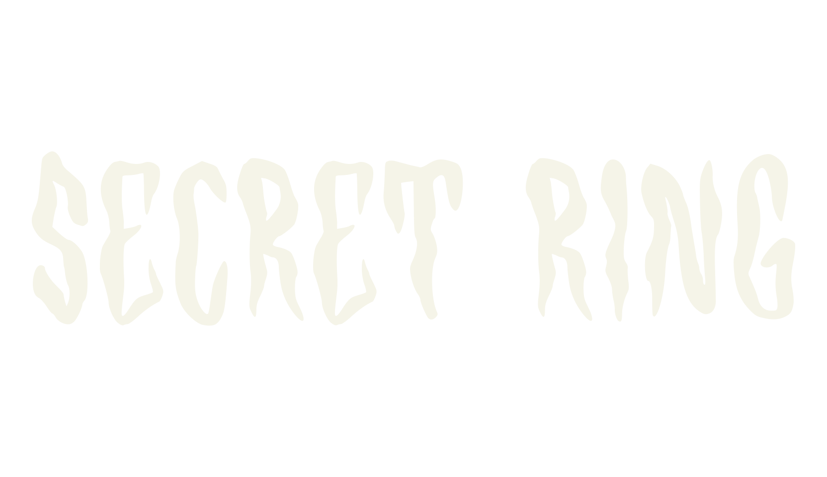 Secret Ring, handwritten font preview