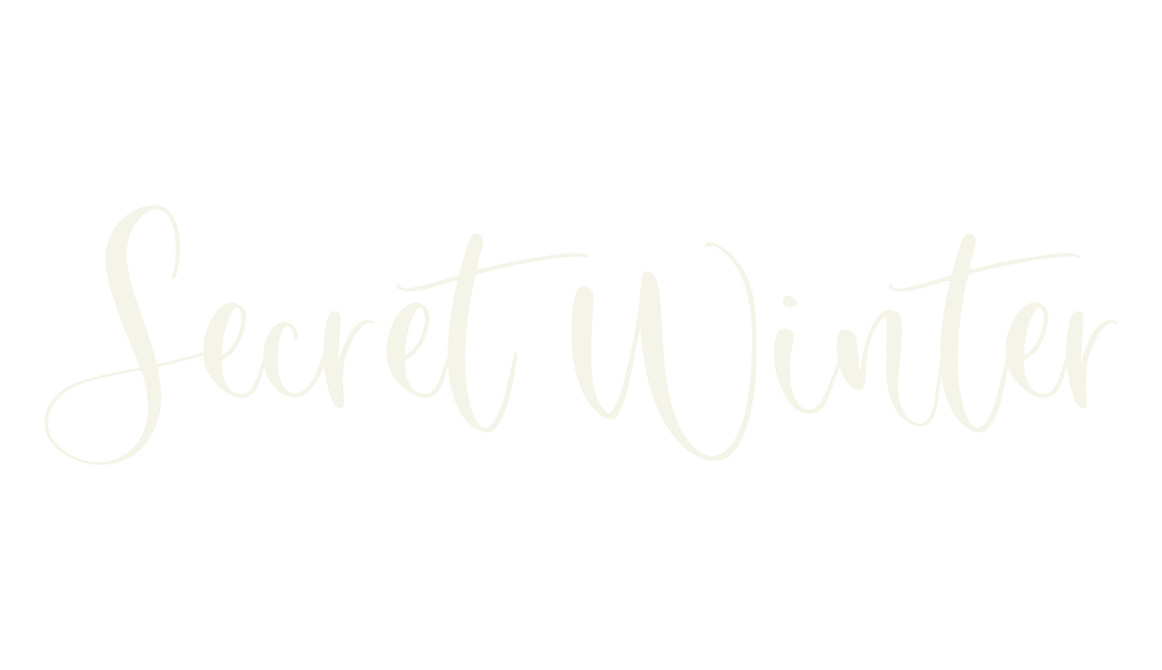 Secret Winter, calligraphy font preview